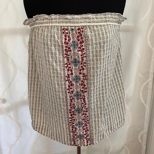 Universal Thread Embroidered Sleeveless Top, Size Small